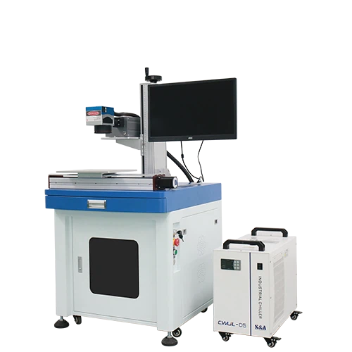 Листья гравируют машину лазерной маркировки источника холодного света 355 нм УЛЬТРАФИОЛЕТОВУЮ для маркировки точности