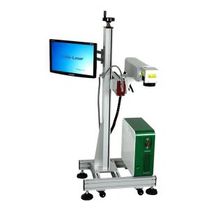 20W 30W Онлайн лазерная маркировочная машина с летающим волокном